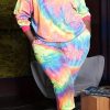 2-Pieces female | Casual Tie Dye Printed Plus Size Set Multicolor