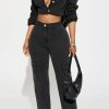 2-Pieces female | Trendy Stretch Casual Denim Suit Black