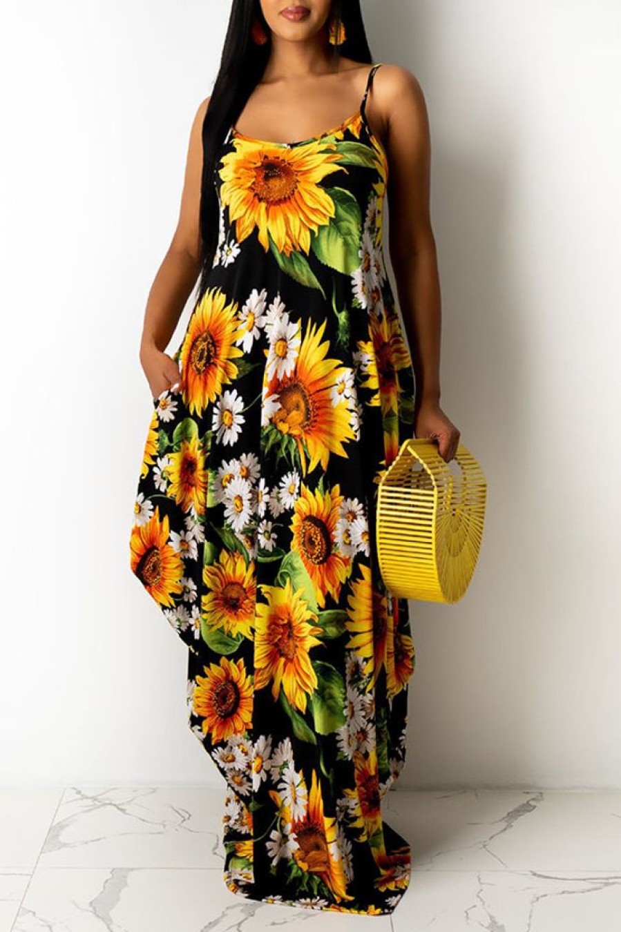 Dresses female | See The Sunrise Maxi Dress Yellow