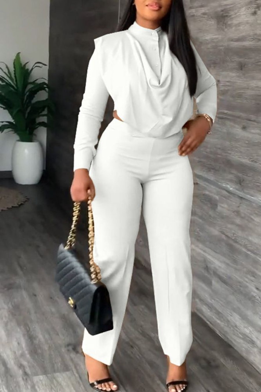 2-Pieces female | Fashion Design Long Sleeve Pants Set