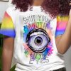 Tops & Outerwear female | Trendy Colorful Graffiti Print Short Sleeve T-Shirt Multicolor