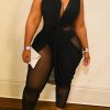 Jumpsuits & Rompers female | Twisted V-Neck Sexy Fashion Jumpsuit