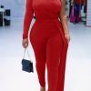 Jumpsuits & Rompers female | Elegant One Sleeve Slim Solid Color Irregular Jumpsuits