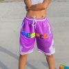 Bottoms female | Drawstring Waist Digital Print Shorts