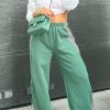 Bottoms female | Casual Contrast Color Loose Pants