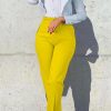 Bottoms female | Temperament Casual Straight High Waist Trousers