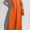 Jumpsuits & Rompers female | Solid Color Casual Fashion Loose Sling Jumpsuit