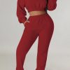 2-Pieces female | Casual Solid Color Sweater Two-Piece Set