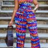 Jumpsuits & Rompers female | Classic Tie-Dye Halter Tie Waist Pocket Jumpsuit