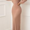 Dresses female | Elegant Long Sleeved Solid Color Slim Maxi Dress