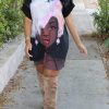 Dresses female | Loose Cartoon Character Print Round Neck Short Sleeve Mini Dress Black