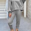 2-Pieces female | Fashion Loose Long Sleeve Sweatshirt Casual Pants Two-Piece Set