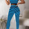 Jumpsuits & Rompers female | Casual Striped Stitching Mesh Slim Fit Jumpsuit