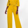 Jumpsuits & Rompers female | Slim Fit Stitching Solid Color V Neck Pocket Jumpsuit