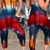 Jumpsuits & Rompers female | Classic Tie Dye V-Neck Pocket Jumpsuit