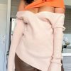 Tops & Outerwear female | Sexy Colorblock Irregular Stitching T-Shirt