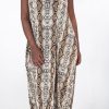 Dresses female | Loose Printed Cotton Suspender Maxi Dress